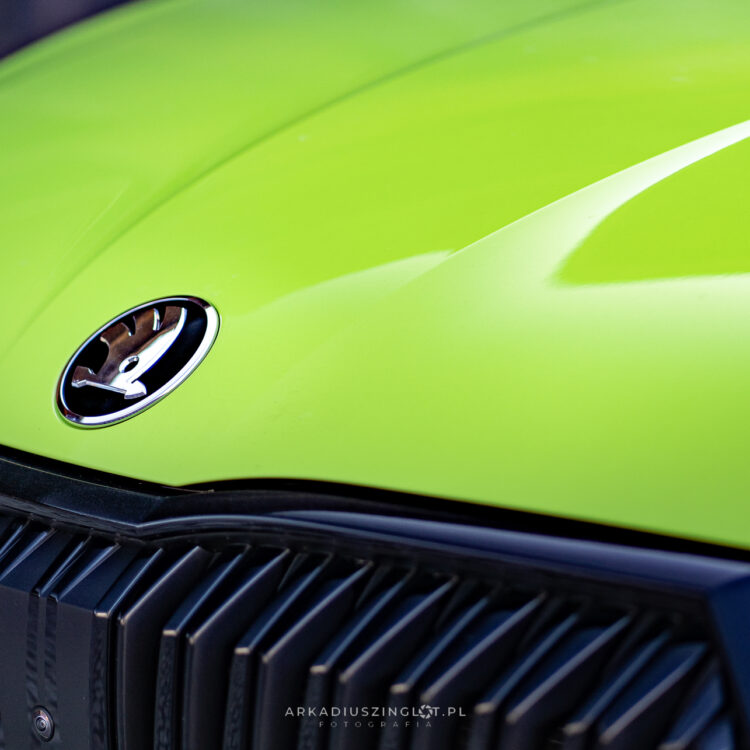 Logo Skoda Octavia Mamba – zdjęcie detaliczne